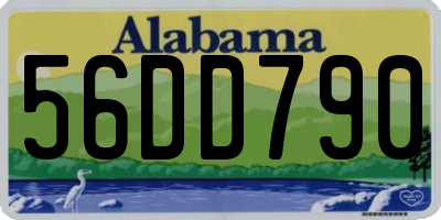 AL license plate 56DD790