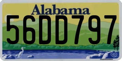 AL license plate 56DD797