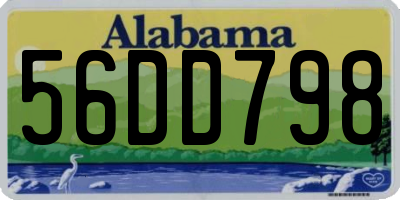 AL license plate 56DD798
