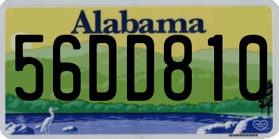 AL license plate 56DD810