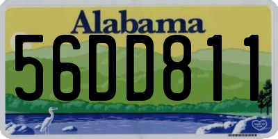 AL license plate 56DD811