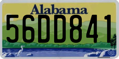 AL license plate 56DD841