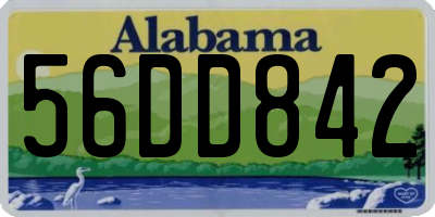AL license plate 56DD842