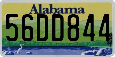 AL license plate 56DD844