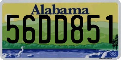 AL license plate 56DD851
