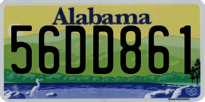 AL license plate 56DD861