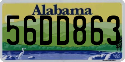 AL license plate 56DD863