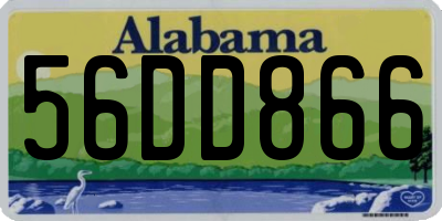 AL license plate 56DD866