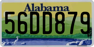 AL license plate 56DD879