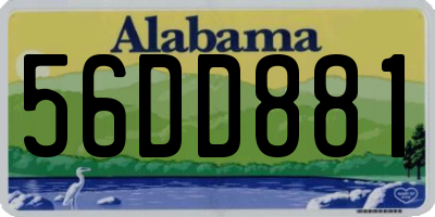AL license plate 56DD881