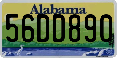 AL license plate 56DD890