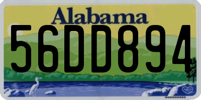 AL license plate 56DD894