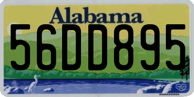 AL license plate 56DD895