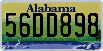 AL license plate 56DD898