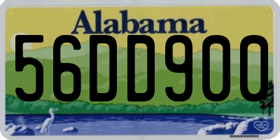 AL license plate 56DD900