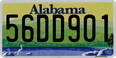 AL license plate 56DD901