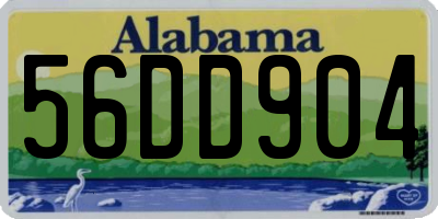 AL license plate 56DD904