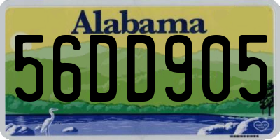 AL license plate 56DD905