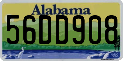 AL license plate 56DD908