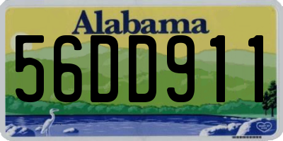 AL license plate 56DD911