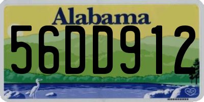AL license plate 56DD912