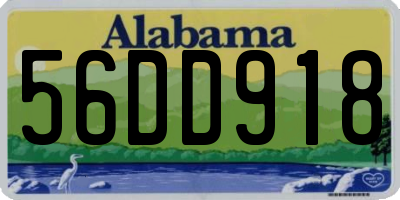AL license plate 56DD918