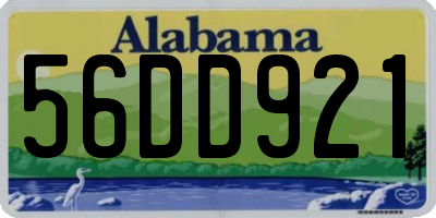 AL license plate 56DD921