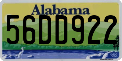 AL license plate 56DD922