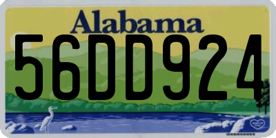 AL license plate 56DD924