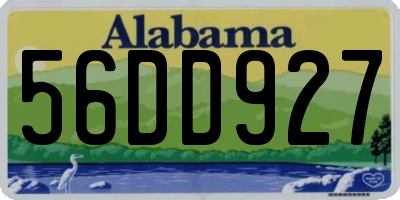 AL license plate 56DD927