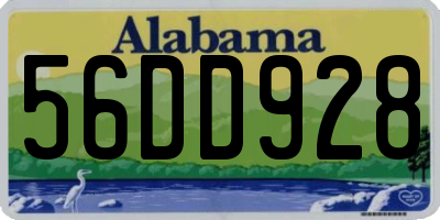 AL license plate 56DD928