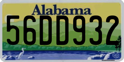 AL license plate 56DD932