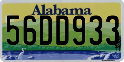 AL license plate 56DD933