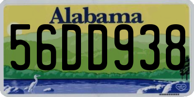 AL license plate 56DD938