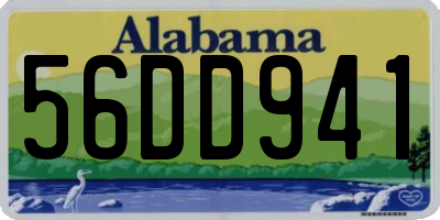 AL license plate 56DD941