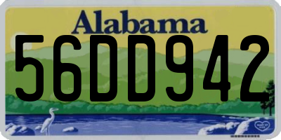 AL license plate 56DD942