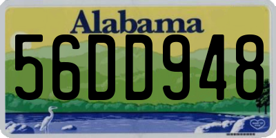 AL license plate 56DD948