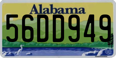AL license plate 56DD949