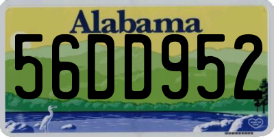 AL license plate 56DD952