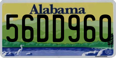 AL license plate 56DD960