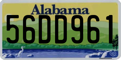 AL license plate 56DD961