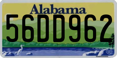 AL license plate 56DD962