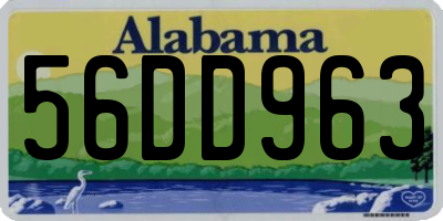 AL license plate 56DD963