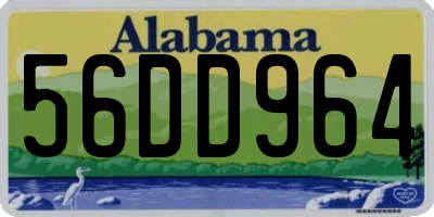 AL license plate 56DD964