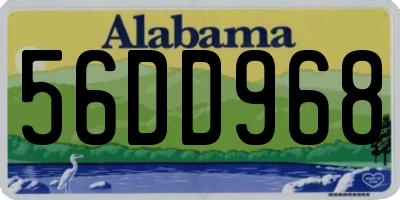 AL license plate 56DD968