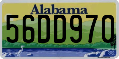 AL license plate 56DD970
