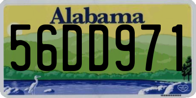 AL license plate 56DD971