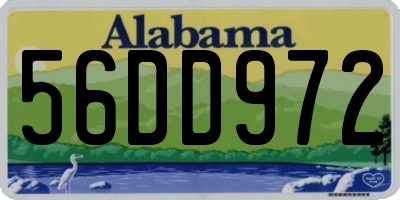 AL license plate 56DD972
