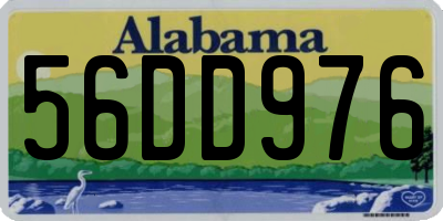 AL license plate 56DD976