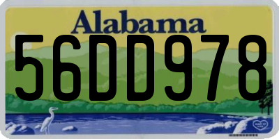 AL license plate 56DD978